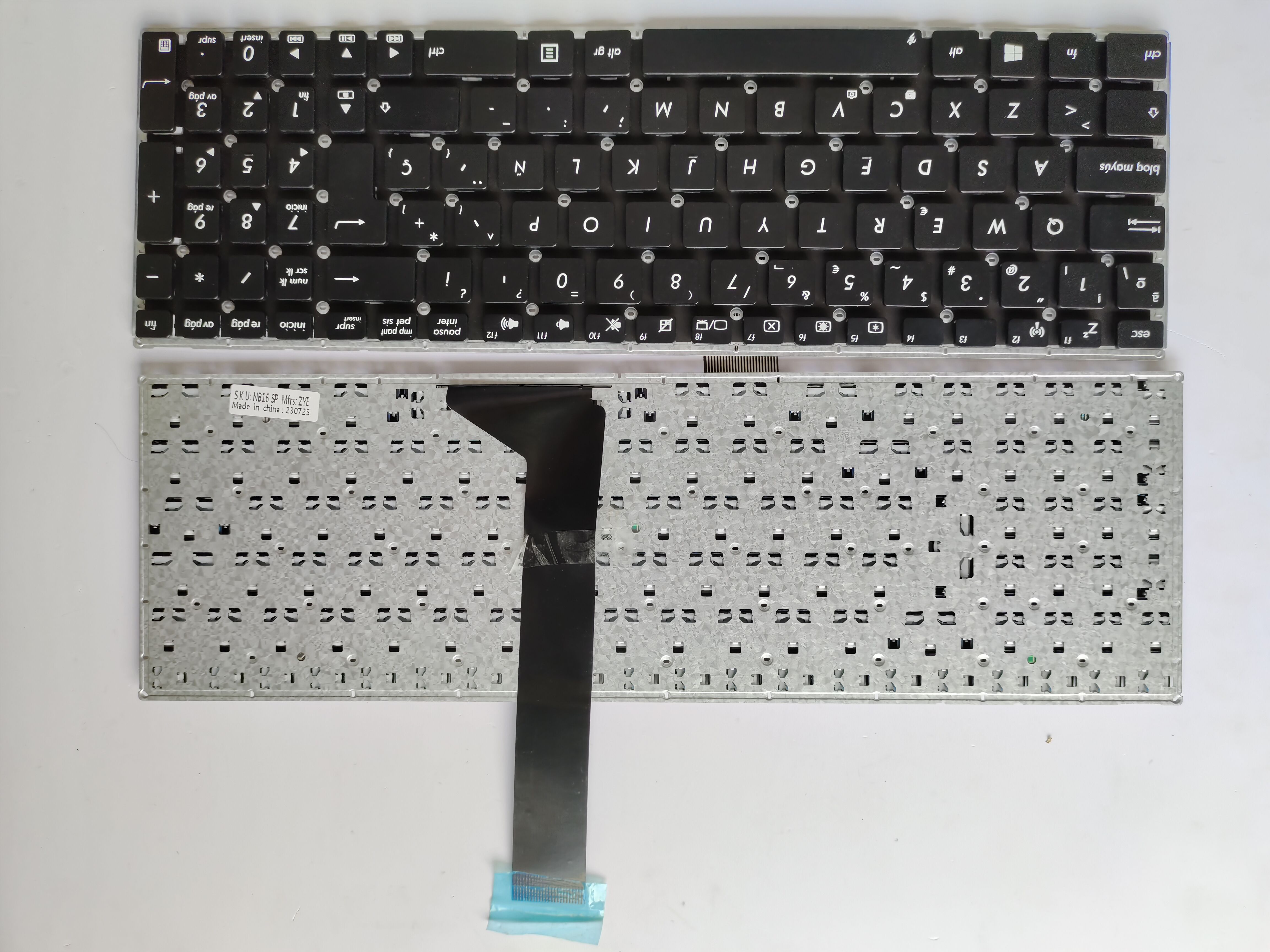 Picture of New Replacement Laptop Keyboard For ASUS X550 BLACK (OEM) SP Layout
